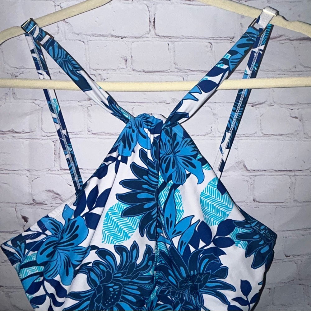 Bleu Rod Beattie Pique Ole Hi-Neck One Piece Swimsuit with Keyhole size 14‎ - Picture 3 of 8